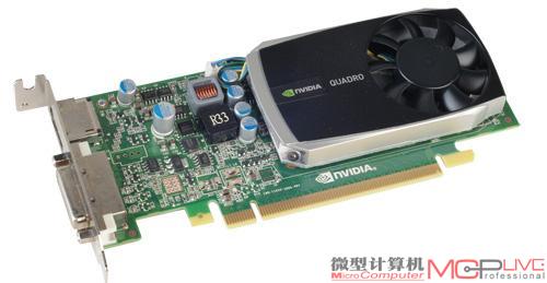 因为是SFF小型机箱，所以惠普Z210 SFF高也只配备了一块半高的NVIDIA Quadro 600显卡。