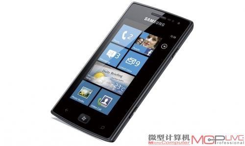 三星Windows Phone 7.5新机Omnia W I8350提供黑、白两种色彩款式，整体配置与诺基亚Lumia 800相当。