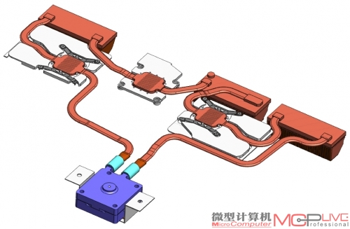 Asetek的笔记本液冷系统。