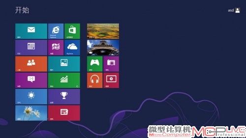 一番眼花缭乱的准备界面之后，Windows 8标志性的Metro界面出现，表示整个Windows 8系统已经安装完成。