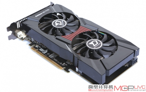 HD7770 酷能+ 2G DC采用6pin的外接供电设计。