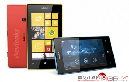 图为：诺基亚Lumia 520