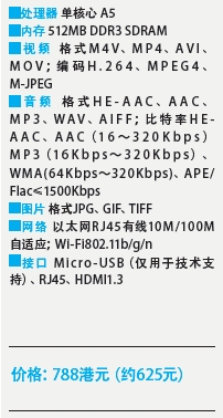 苹果TV3规格表